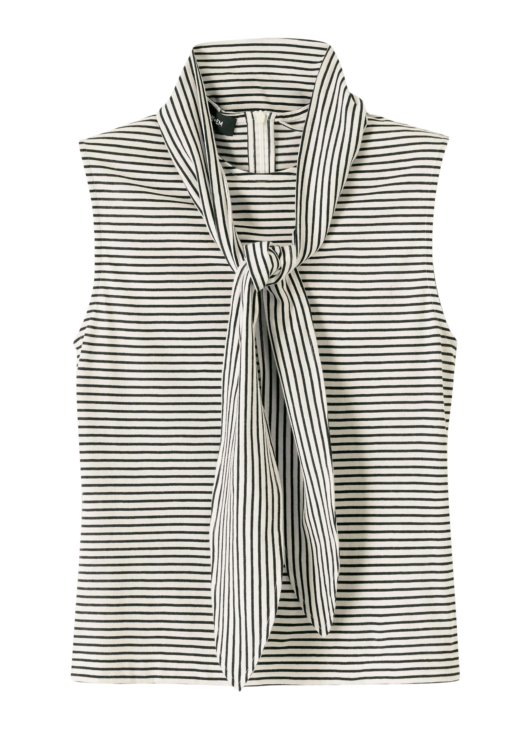 Me and Em Impossibly Soft Scarf Neck Sleeveless Tee