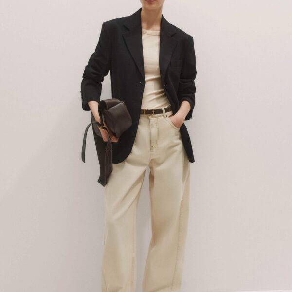 Me + Em Intelligent Oversized Blazer – luxury British Black in Me and Em exclusively at Luxury Shoes 