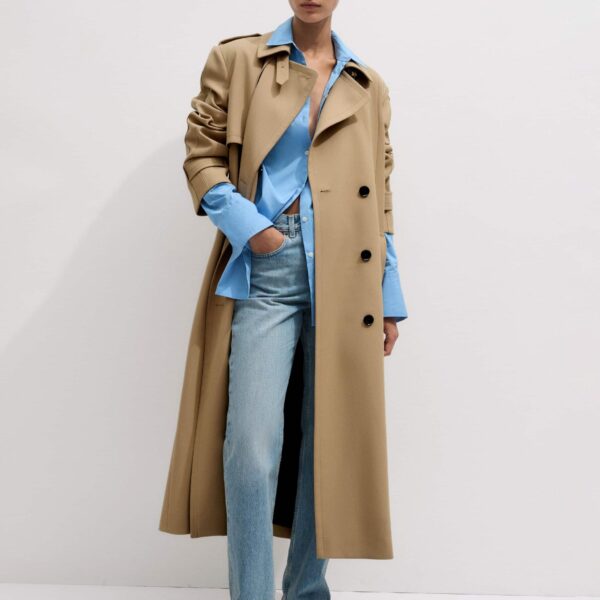 Me + Em Italian Cotton Oversized Shirt – luxury British Blue in Me and Em exclusively at Luxury Shoes 