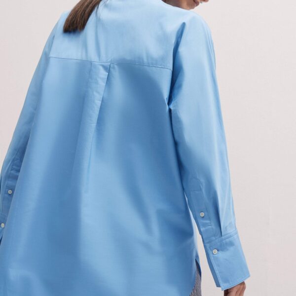 Me and Em Italian Cotton Oversized Shirt – luxury British Blue in Me and Em exclusively at Luxury Shoes 