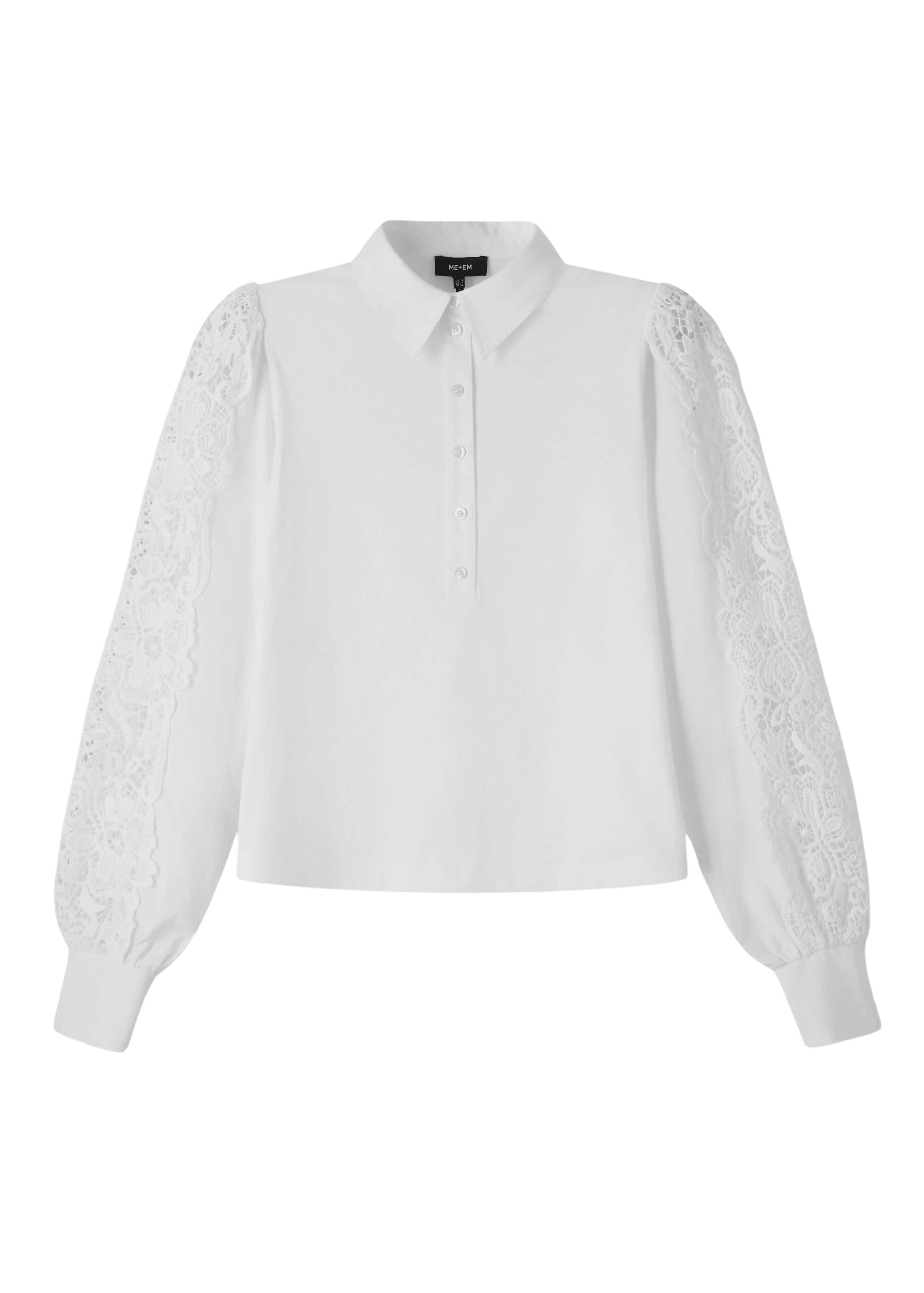 Me and Em Lace + Poplin Layering Shirt