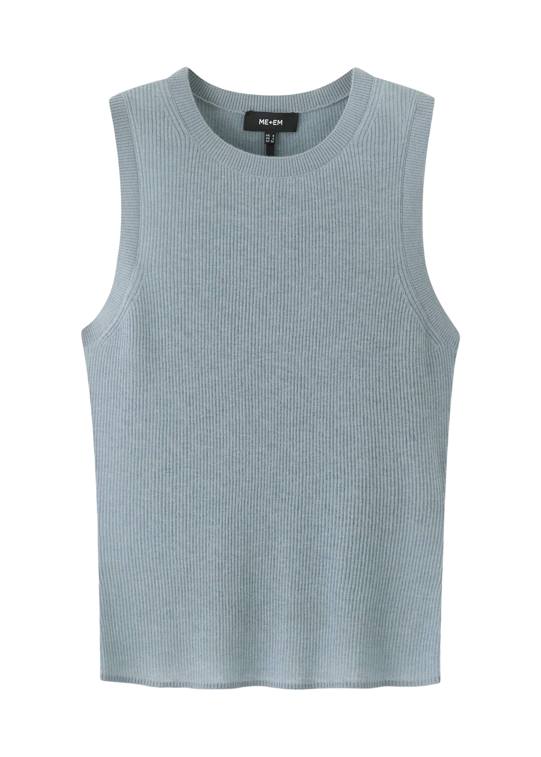 Me and Em Merino Cashmere Barely There Slim Knit Vest