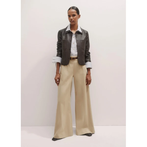 Me and Em Patch Pocket Jacket – luxury British Brown in Me and Em exclusively at Luxury Shoes 