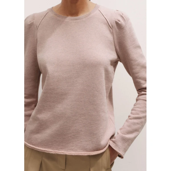 Me and Em Raw Edge Feminine Sweatshirt – luxury British Pink in Me and Em exclusively at Luxury Shoes 