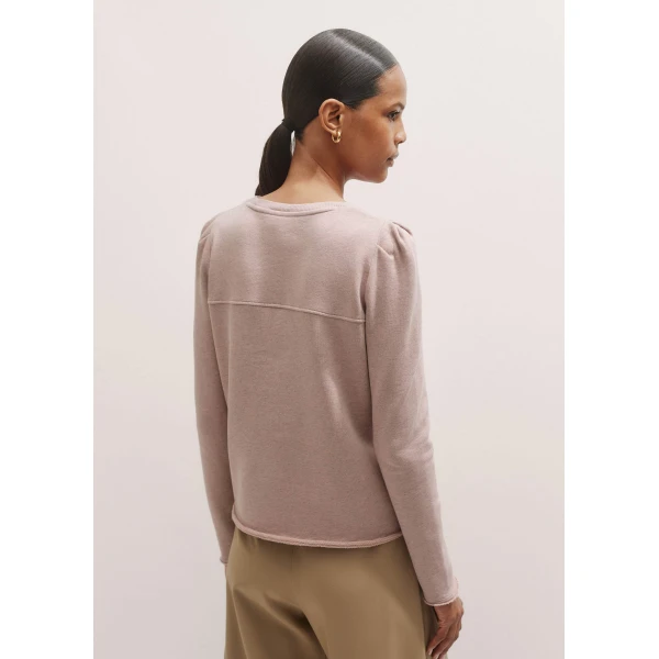 Me and Em Raw Edge Feminine Sweatshirt – luxury British Pink in Me and Em exclusively at Luxury Shoes 