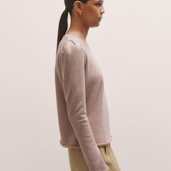 Me and Em Raw Edge Feminine Sweatshirt Top, view 6