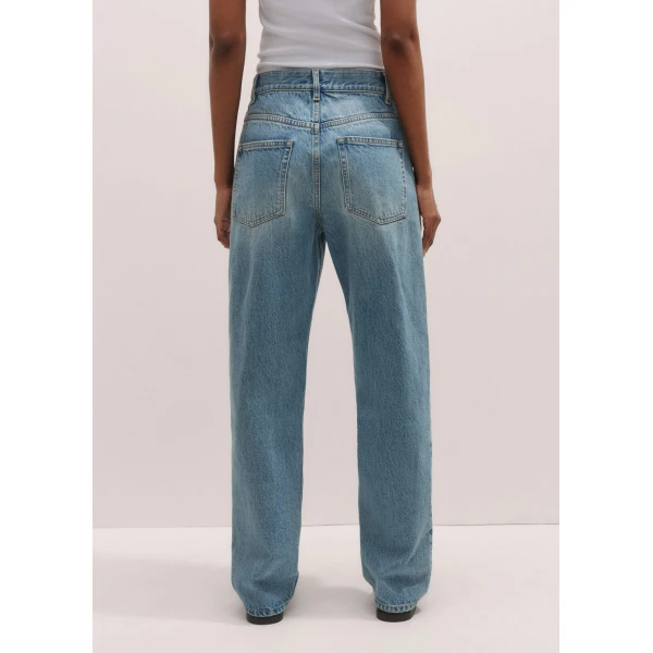 Me + Em Relaxed Straight-Leg Jean – luxury British Blue in Me and Em exclusively at Luxury Shoes 