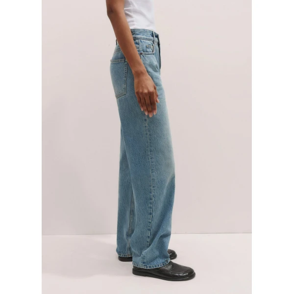 Me and Em Relaxed Straight-Leg Jean – luxury British Blue in Me and Em exclusively at Luxury Shoes 