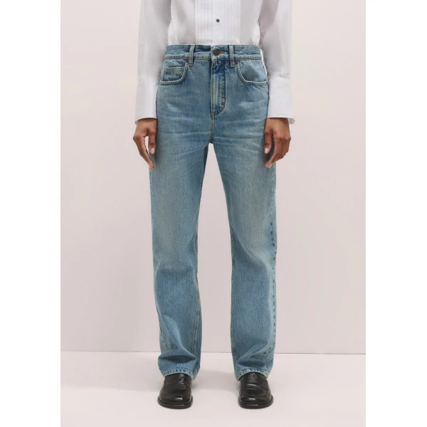 Me and Em Relaxed Straight-Leg Jean – luxury British Blue in Me and Em exclusively at Luxury Shoes 