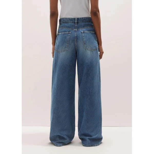 Me and Em Slouchy Long-Length Jean – luxury British Blue in Me and Em exclusively at Luxury Shoes 