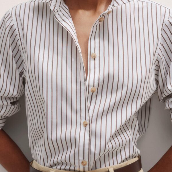 Me and Em Striped Relaxed Forever Shirt – luxury British Multicolour in Me and Em exclusively at Luxury Shoes 