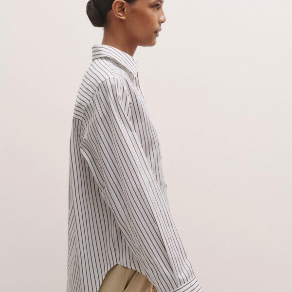 Me + Em Striped Relaxed Forever Shirt – luxury British Multicolour in Me and Em exclusively at Luxury Shoes 