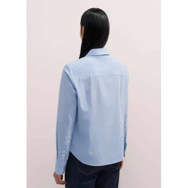 Me + Em Travel Layering Shirt – luxury British Blue in Me and Em exclusively at Luxury Shoes 