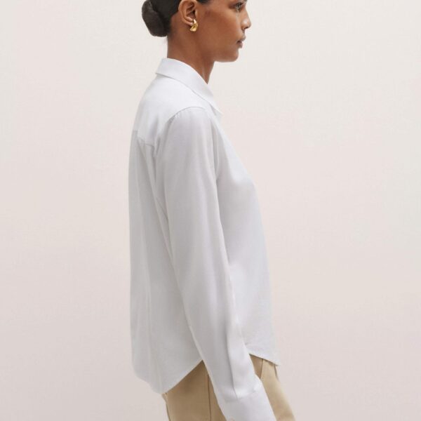 Me + Em Travel Layering Shirt – luxury British White in Me and Em exclusively at Luxury Shoes 