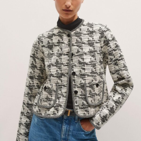 Me + Em Travel Tweed Jacket – luxury British Multicolour in Me and Em exclusively at Luxury Shoes 