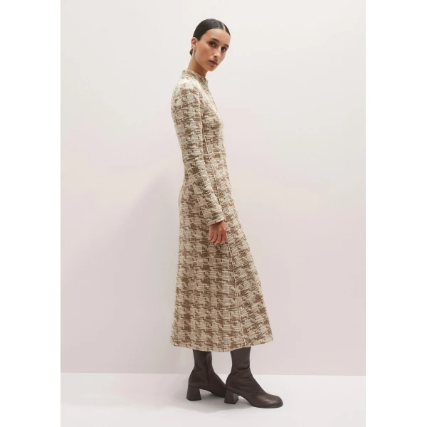 Me + Em Travel Tweed Midi Dress – luxury British Neutrals in Me and Em exclusively at Luxury Shoes 