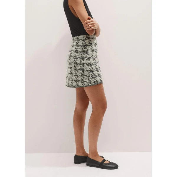 Me and Em Travel Tweed Mini Skirt – luxury British Multicolour in Me and Em exclusively at Luxury Shoes 