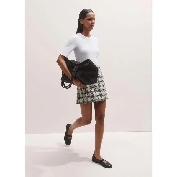 Me and Em Travel Tweed Mini Skirt – luxury British Multicolour in Me and Em exclusively at Luxury Shoes 