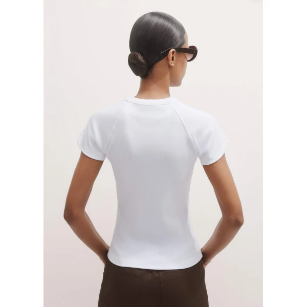 Me and Em Ultimate Raglan Tee – luxury British White in Me and Em exclusively at Luxury Shoes 