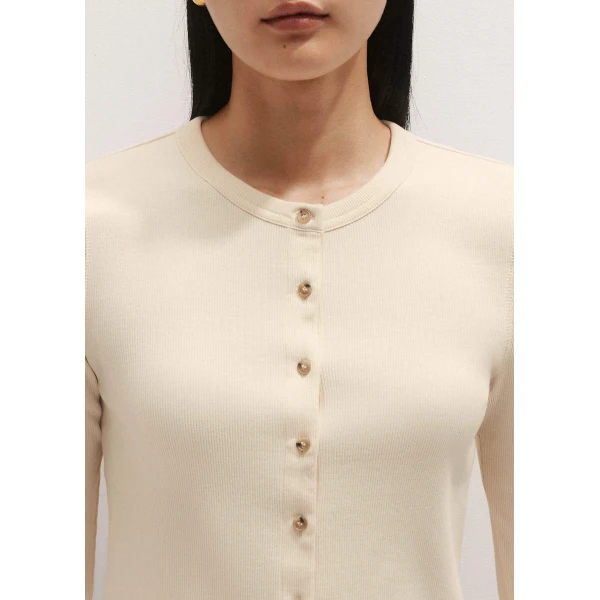 Me and Em Ultimate Rib Cardigan – luxury British Ivory in Me and Em exclusively at Luxury Shoes 
