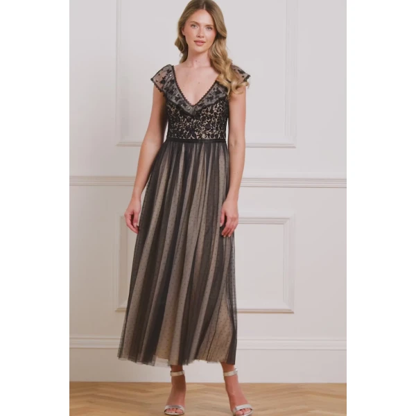 Needle and Thread cocktail dress - sequin embellished | Shop luxury evening wear at Luxury Shoes 