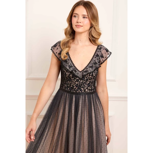 Needle and Thread cocktail dress - sequin embellished | Shop luxury evening wear at Luxury Shoes 