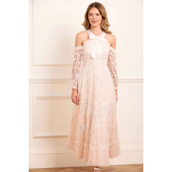 Needle and Thread cocktail dress - sequin embellished | Shop luxury evening wear at Luxury Shoes 