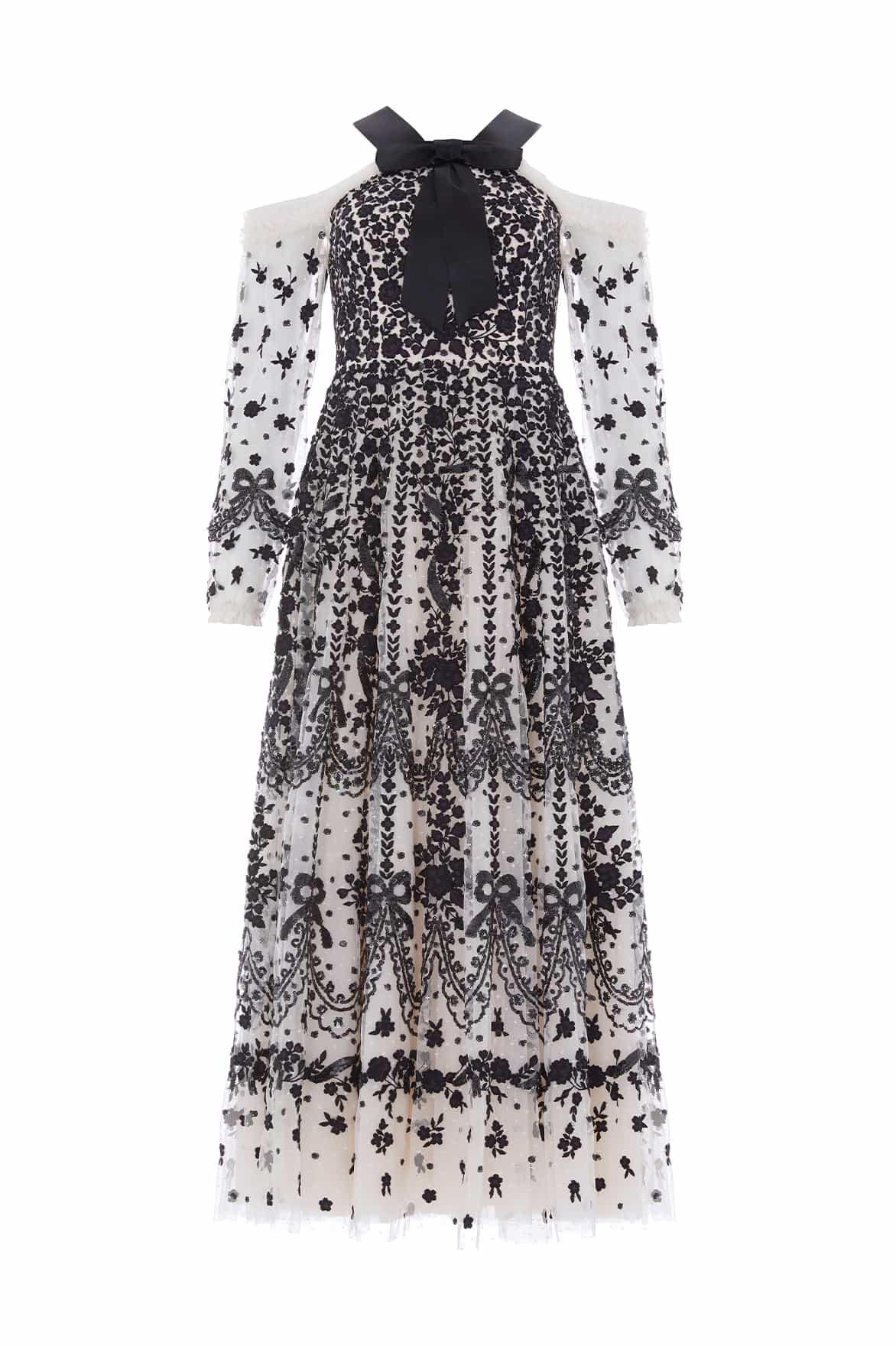 Needle and Thread Adeline Off-Shoulder Ankle Gown