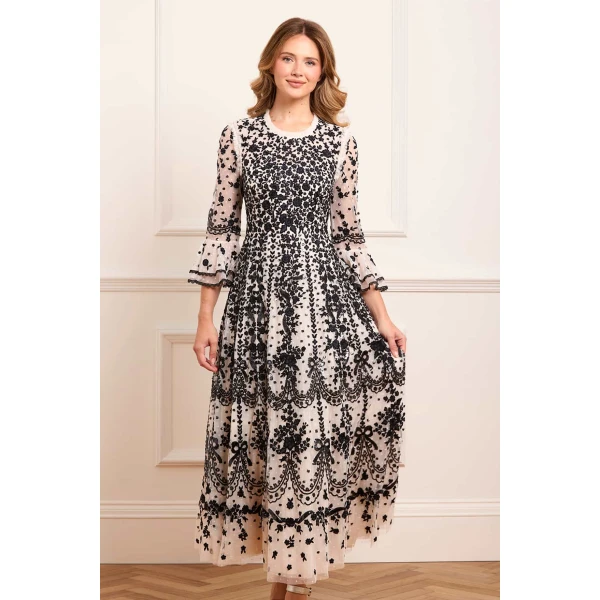 Needle and Thread cocktail dress - sequin embellished | Shop luxury evening wear at Luxury Shoes 