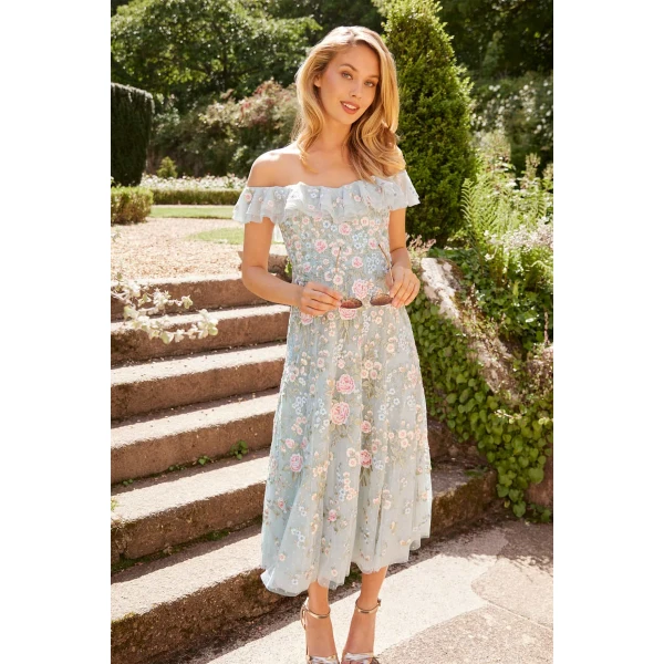Needle and Thread cocktail dress - sequin embellished | Shop luxury evening wear at Luxury Shoes 