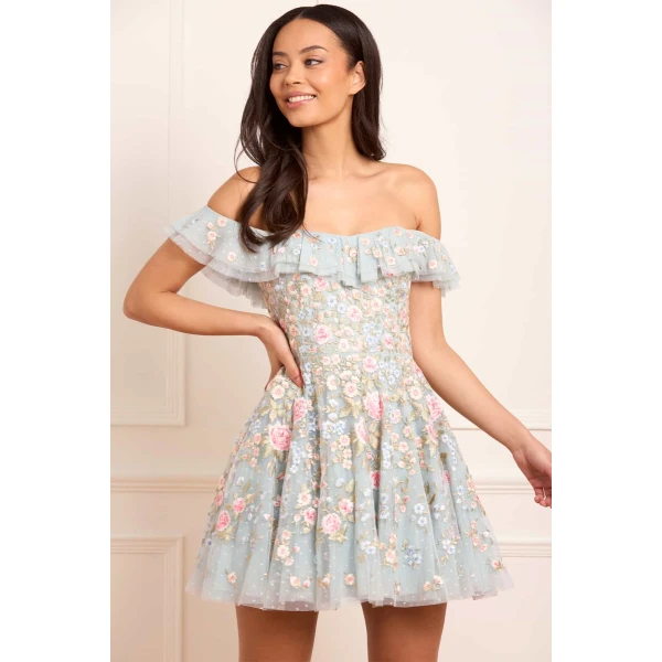 Needle and Thread cocktail dress - sequin embellished | Shop luxury evening wear at Luxury Shoes 