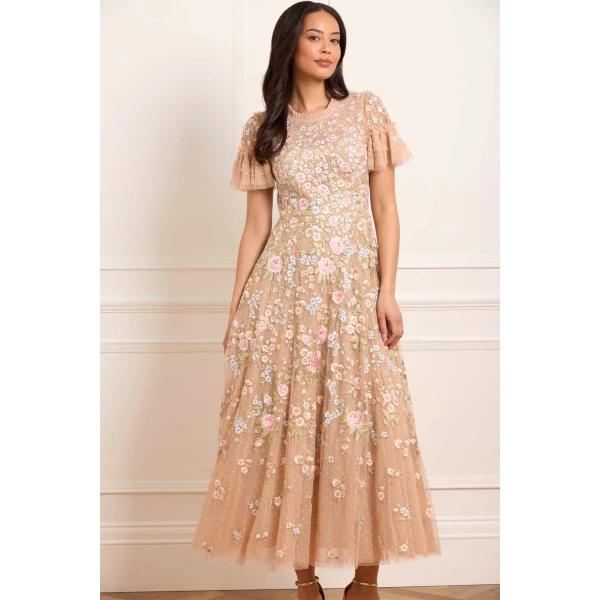 Needle and Thread cocktail dress - sequin embellished | Shop luxury evening wear at Luxury Shoes 
