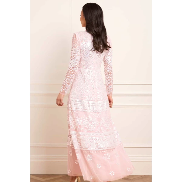 Needle and Thread cocktail dress - sequin embellished | Shop luxury evening wear at Luxury Shoes 