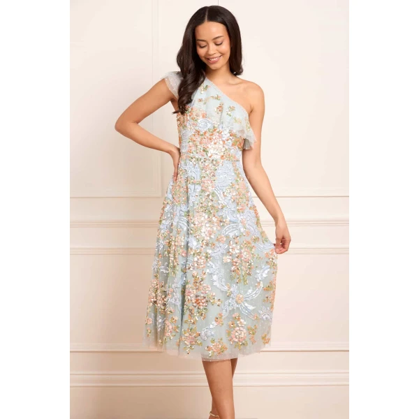 Needle and Thread cocktail dress - sequin embellished | Shop luxury evening wear at Luxury Shoes 