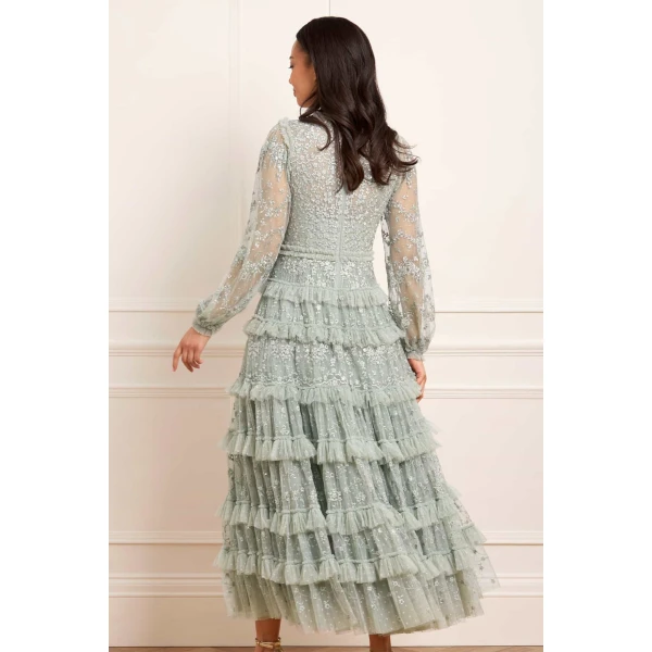 Needle and Thread cocktail dress - sequin embellished | Shop luxury evening wear at Luxury Shoes 