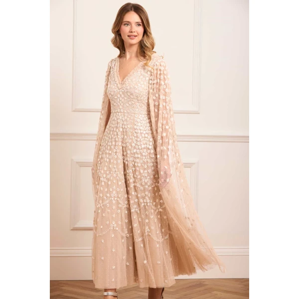 Needle and Thread cocktail dress - sequin embellished | Shop luxury evening wear at Luxury Shoes 