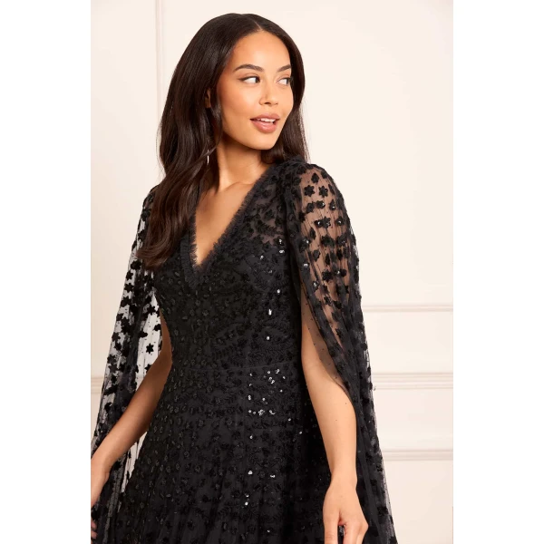 Needle and Thread cocktail dress - sequin embellished | Shop luxury evening wear at Luxury Shoes 