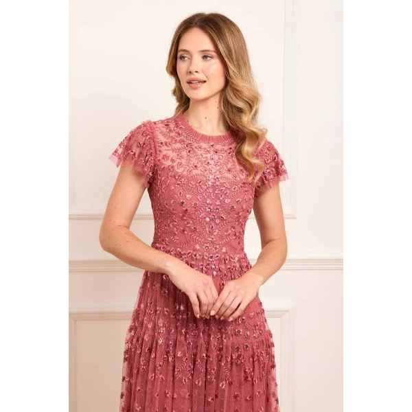 Needle and Thread cocktail dress - sequin embellished | Shop luxury evening wear at Luxury Shoes 