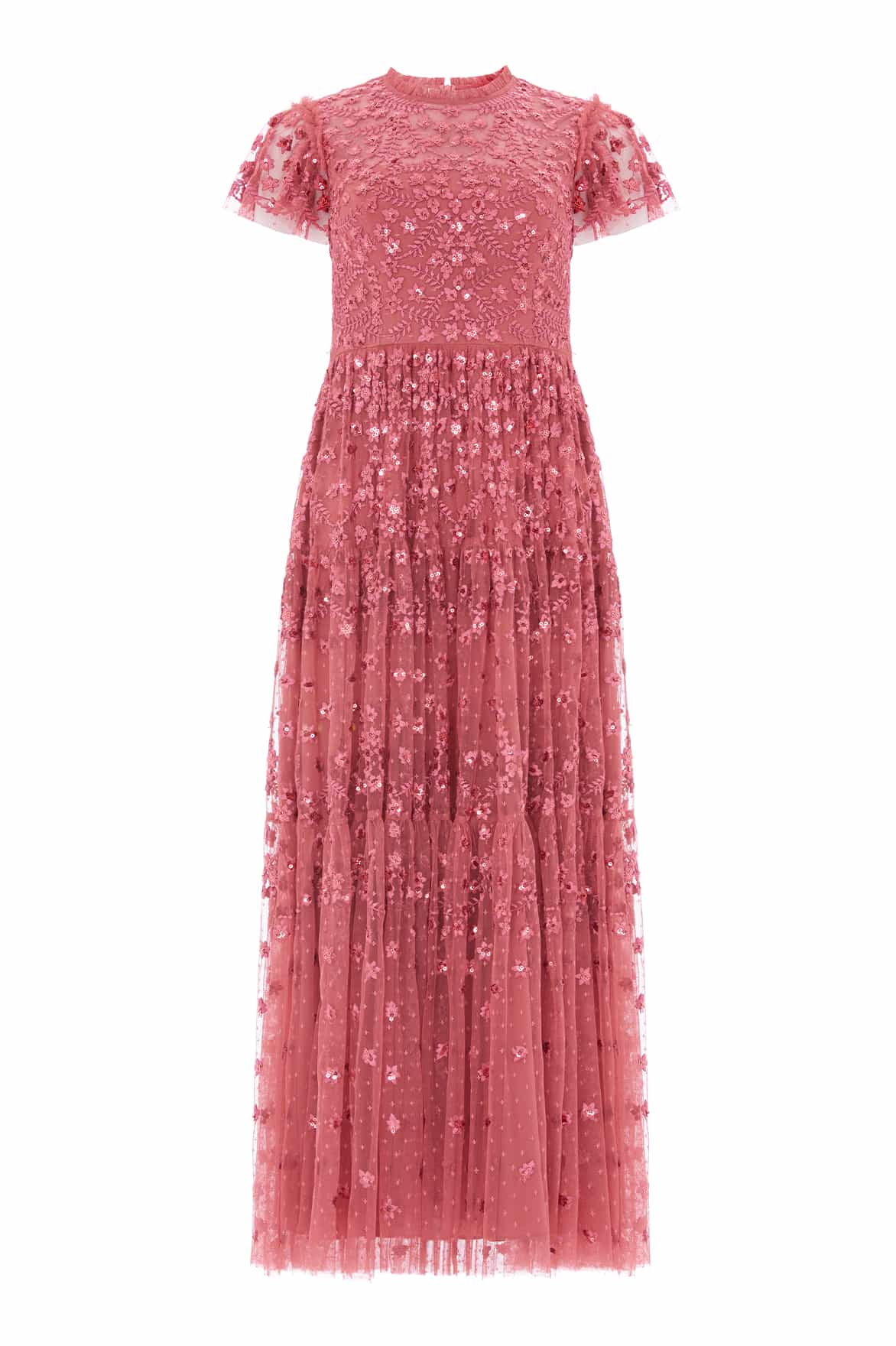 Needle and Thread Clover Short Sleeve Ankle Gown