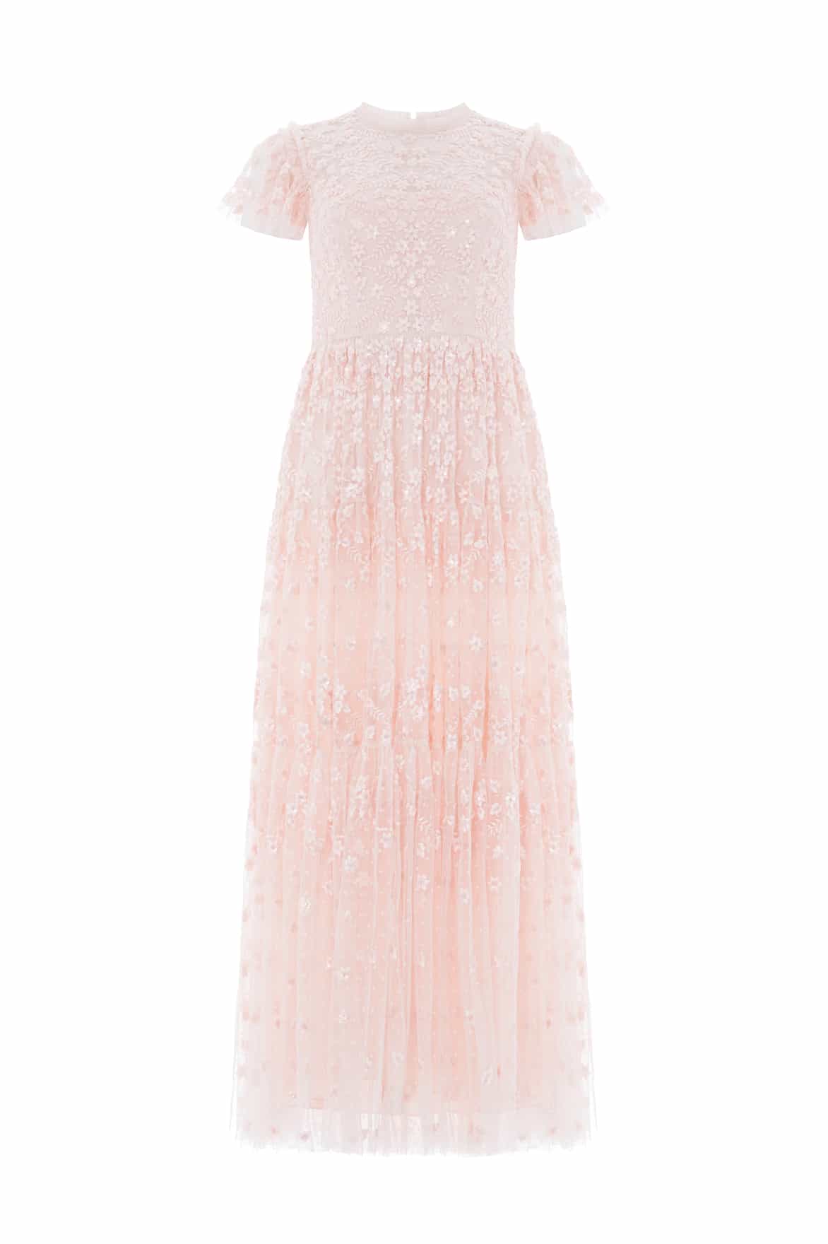Needle and Thread Clover Short Sleeve Ankle Gown