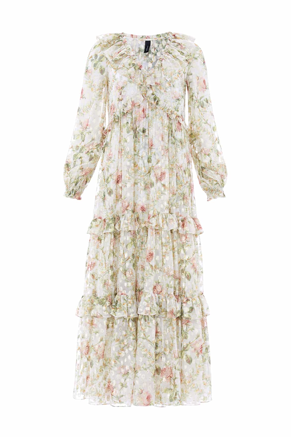 Needle and Thread Colette’s Rose Cherie Lurex Ankle Gown