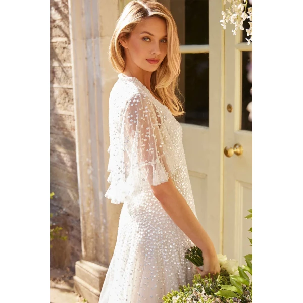 Needle and Thread cocktail dress - sequin embellished | Shop luxury evening wear at Luxury Shoes 