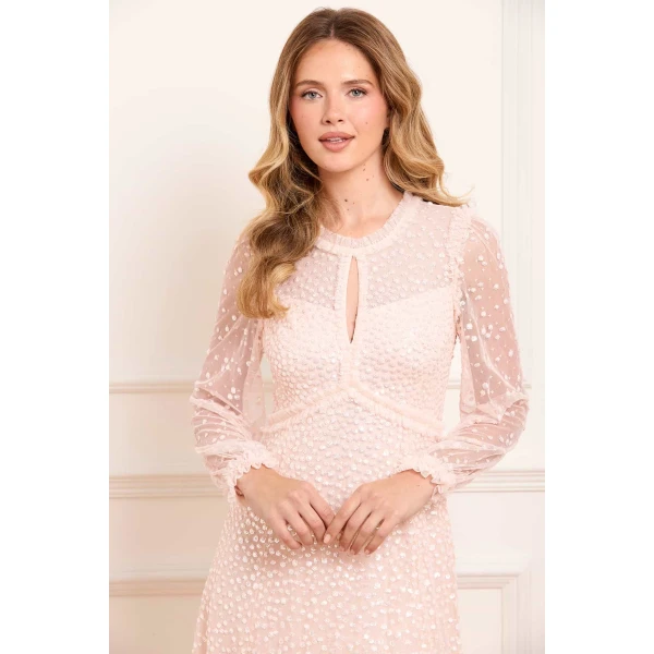 Needle and Thread cocktail dress - sequin embellished | Shop luxury evening wear at Luxury Shoes 