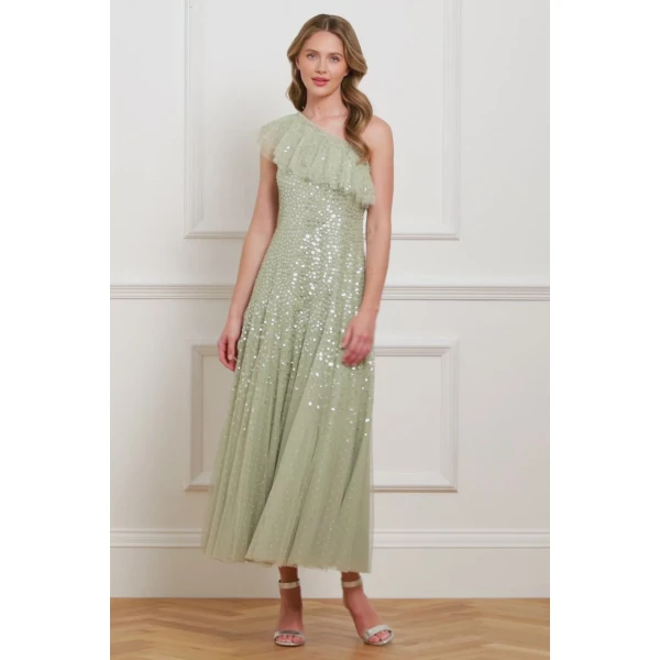 Needle and Thread cocktail dress - sequin embellished | Shop luxury evening wear at Luxury Shoes 