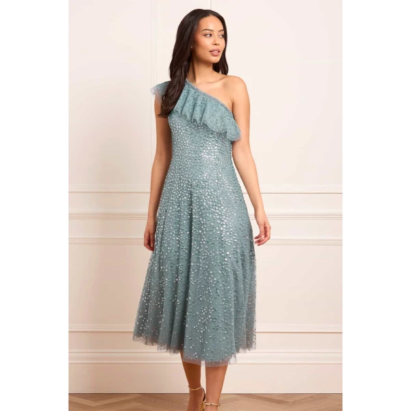 Needle and Thread cocktail dress - sequin embellished | Shop luxury evening wear at Luxury Shoes 