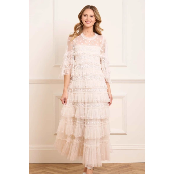 Needle and Thread cocktail dress - sequin embellished | Shop luxury evening wear at Luxury Shoes 