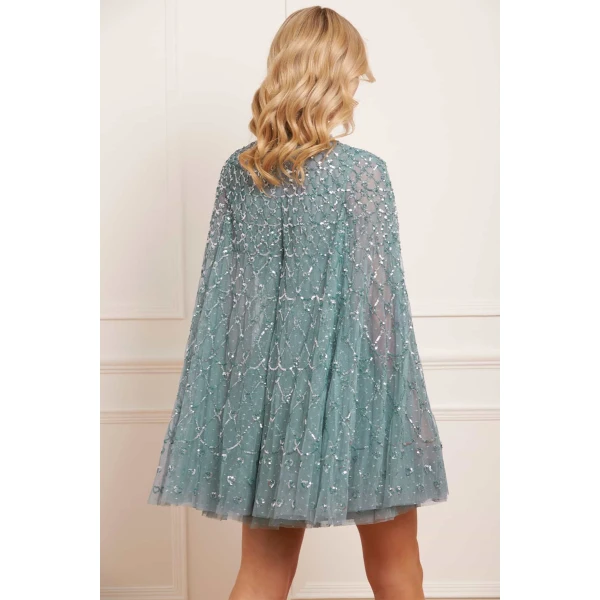 Needle and Thread cocktail dress - sequin embellished | Shop luxury evening wear at Luxury Shoes 