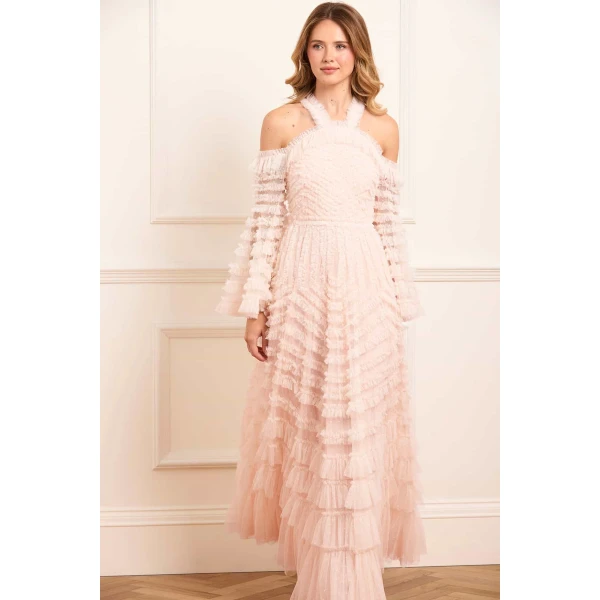 Needle and Thread cocktail dress - sequin embellished | Shop luxury evening wear at Luxury Shoes 