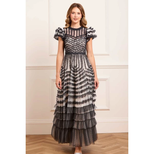 Needle and Thread cocktail dress - sequin embellished | Shop luxury evening wear at Luxury Shoes 