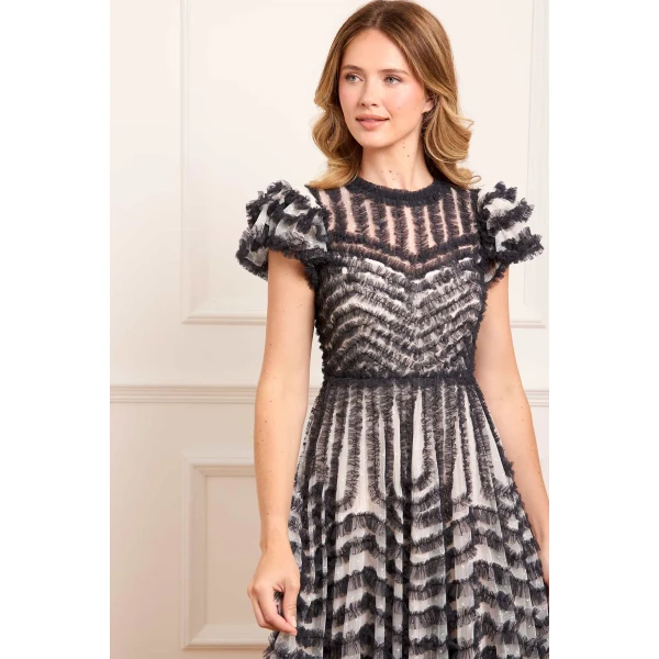 Needle and Thread cocktail dress - sequin embellished | Shop luxury evening wear at Luxury Shoes 